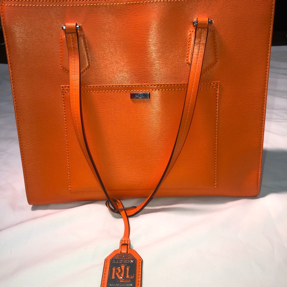 Orange Ralph Lauren purse